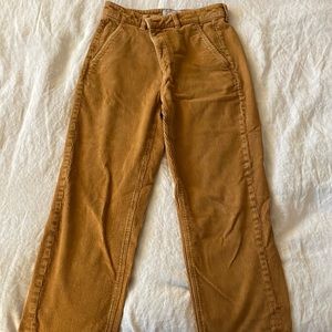 Everlane straight leg cropped corduroy